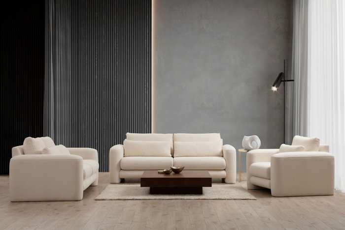 Atelier Del Sofa Lily Cream - Sofá de 2 plazas